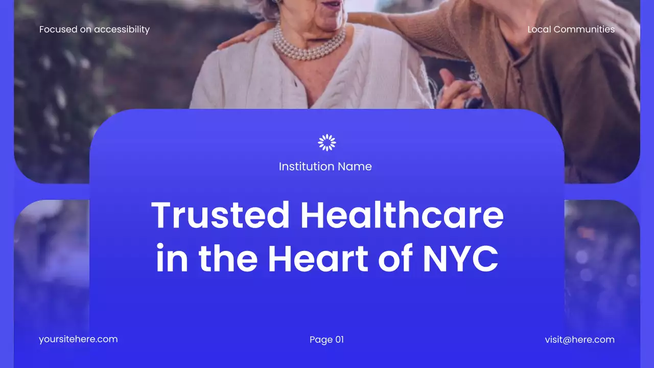 Blue Modern Healthcare Services Promotion Presentation