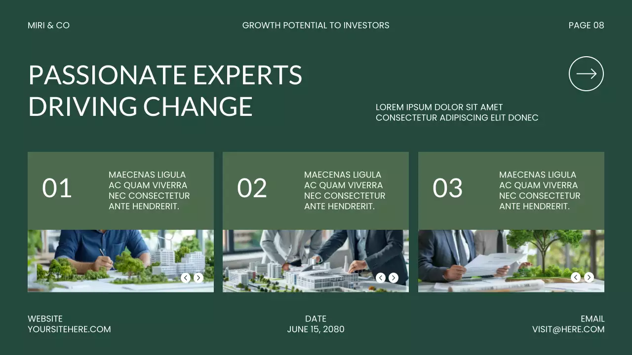 Green Modern Sustainability Initiatives Presentation