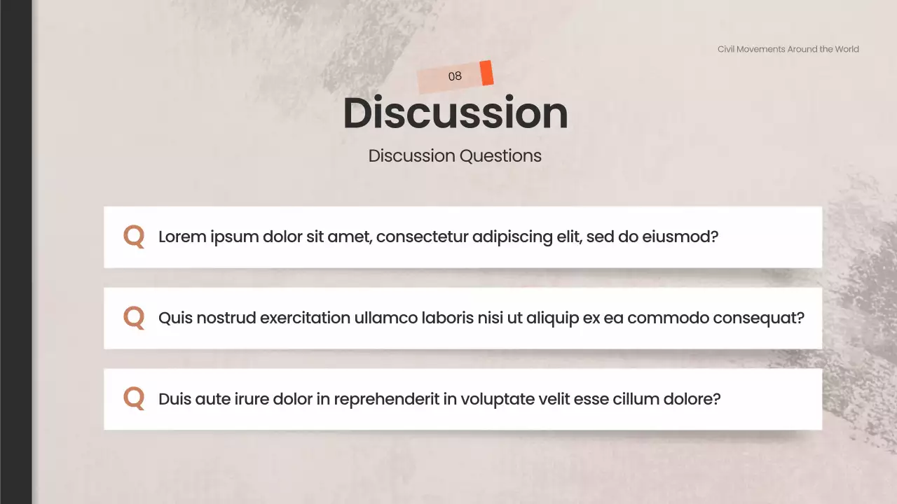 Beige Vintage Civil Rights Course Presentation