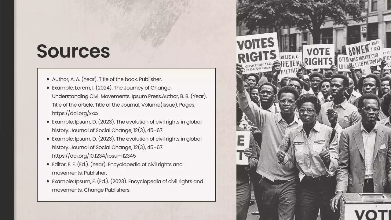 Beige Vintage Civil Rights Course Presentation
