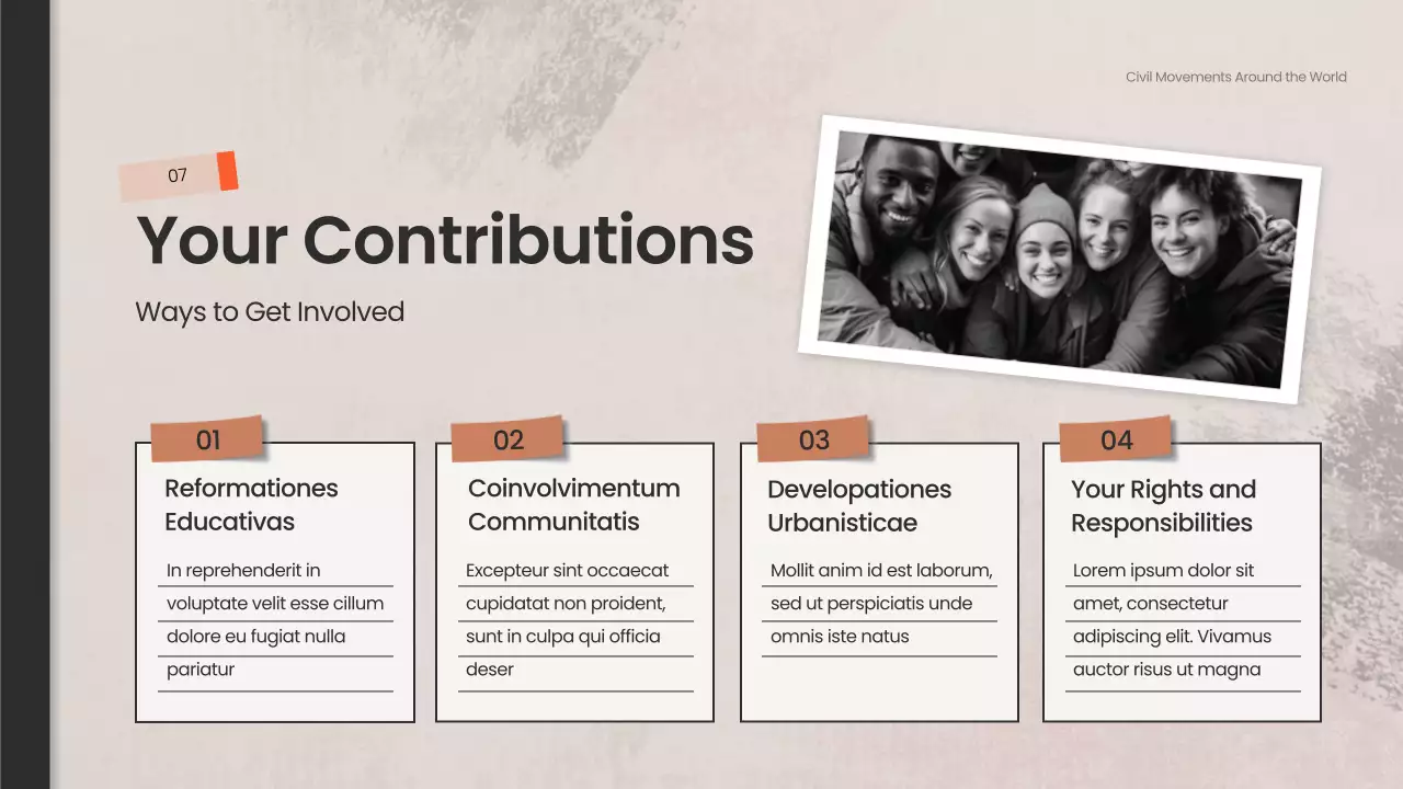 Beige Vintage Civil Rights Course Presentation