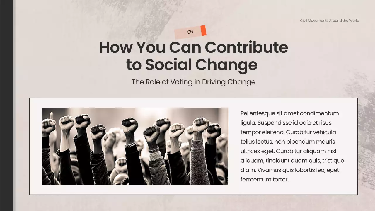 Beige Vintage Civil Rights Course Presentation