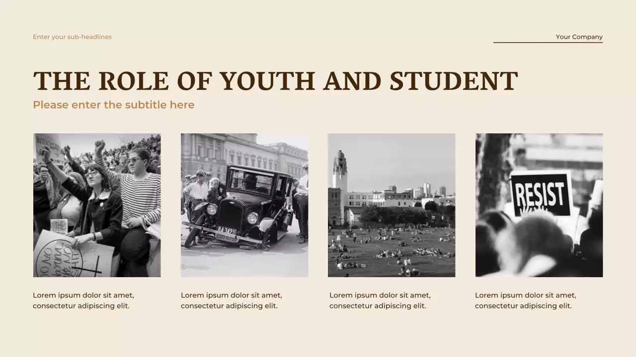 Beige Vintage Equality History Lecture Presentation