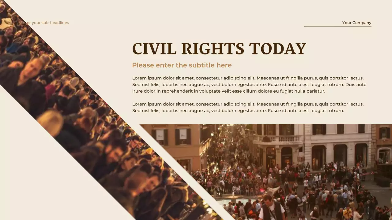 Beige Vintage Equality History Lecture Presentation