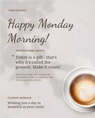 Beige Simple Motivation Quote Poster