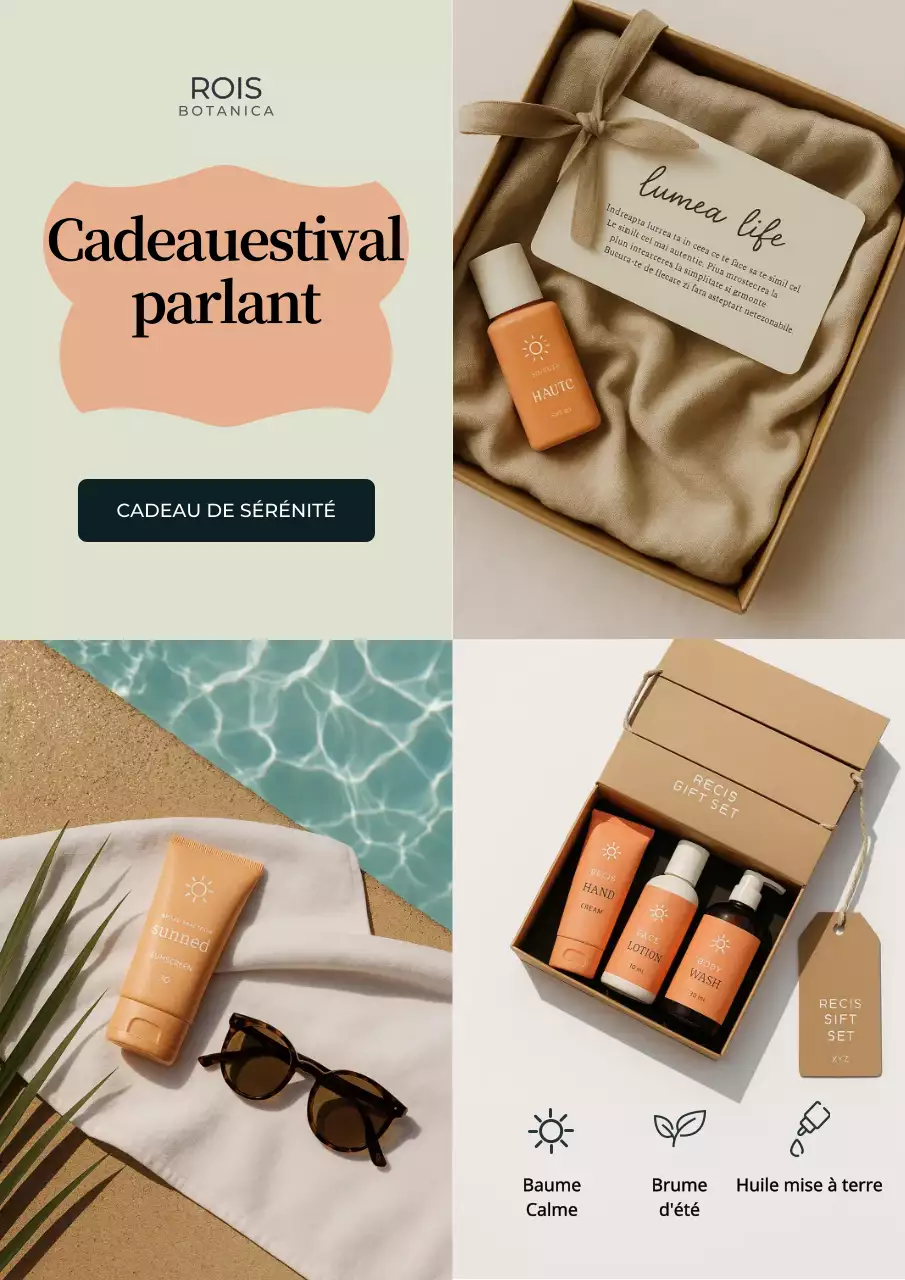 Promotion des soins de la peau beiges et modernes