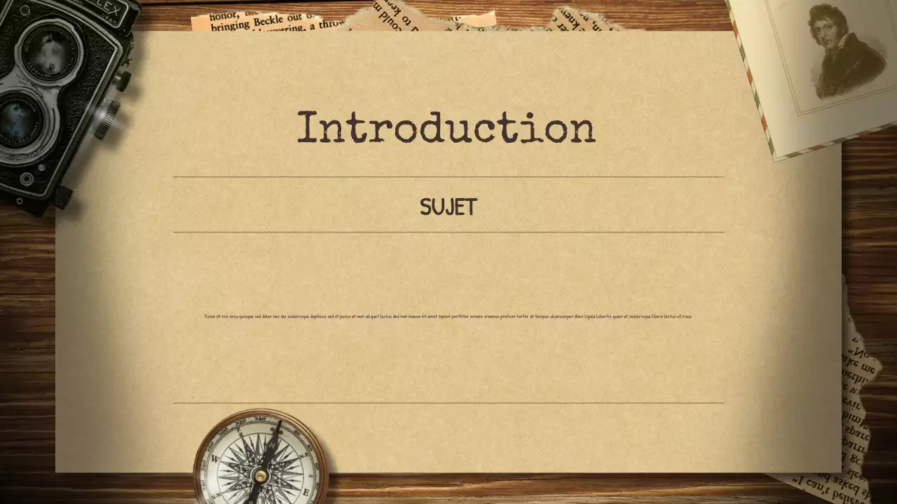 Présentation de la conférence sur l'histoire du vintage beige