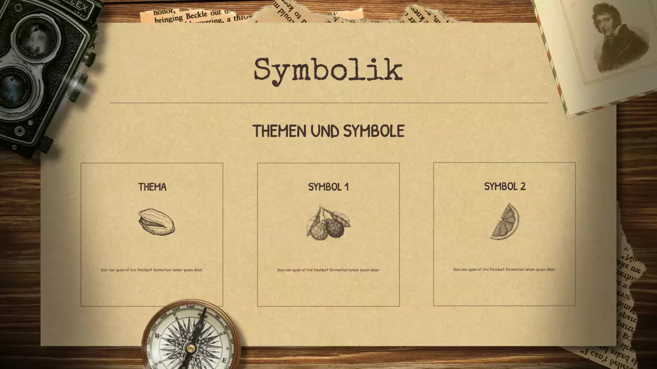 Beige Vintage Geschichtsvortrag Präsentation