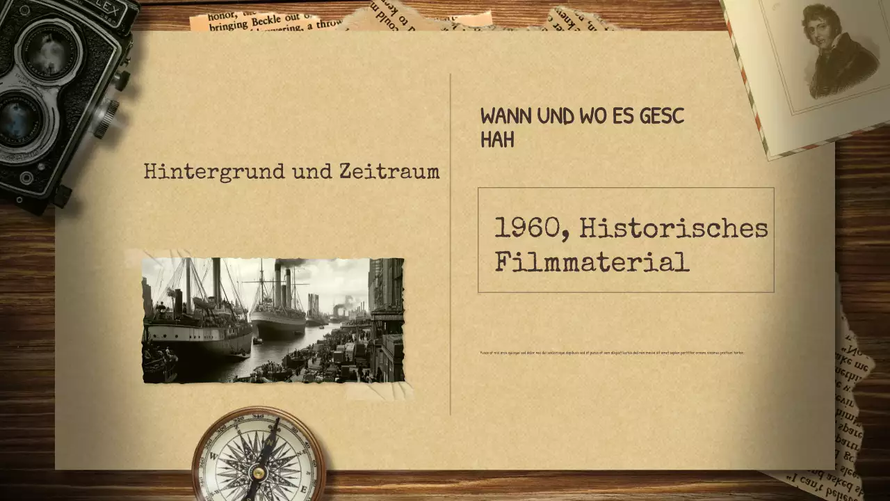 Beige Vintage Geschichtsvortrag Präsentation