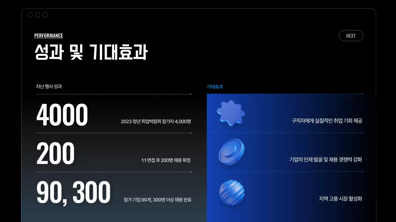 파랑 모던 취업 행사