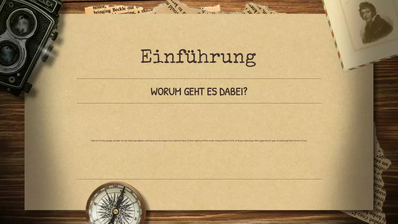 Beige Vintage Geschichtsvortrag Präsentation