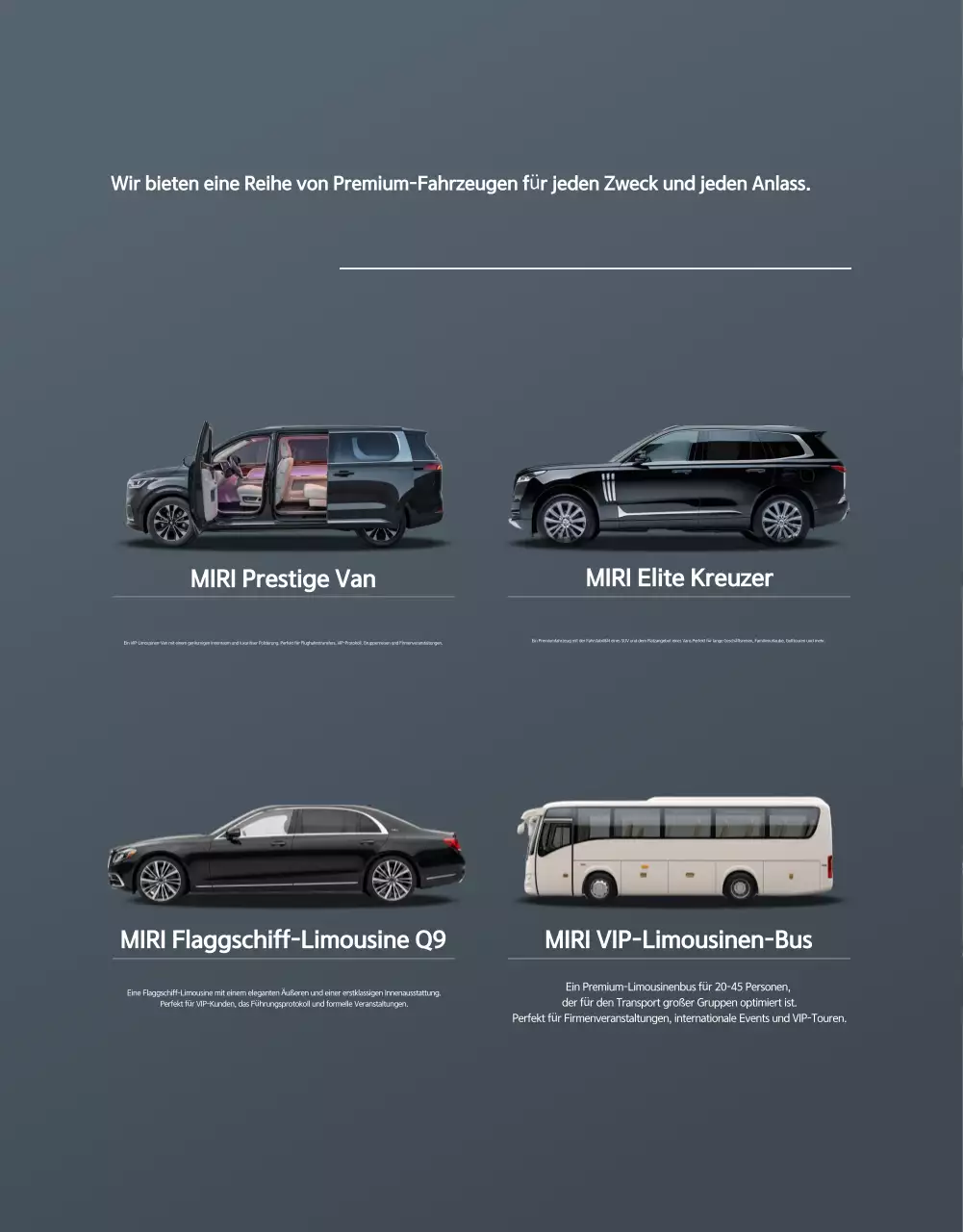 Gray Luxury Mobility-Aktion