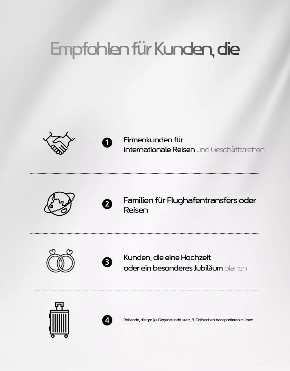 Schwarze Luxusmobilitätswerbung