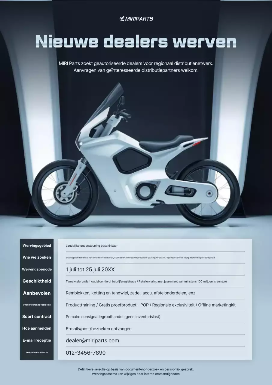 Zwarte moderne wervingsadvertentie