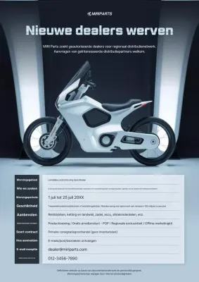 Zwarte moderne wervingsadvertentie