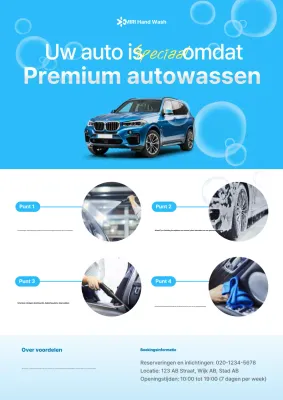 Advertentie voor Blue Modern Car Wash