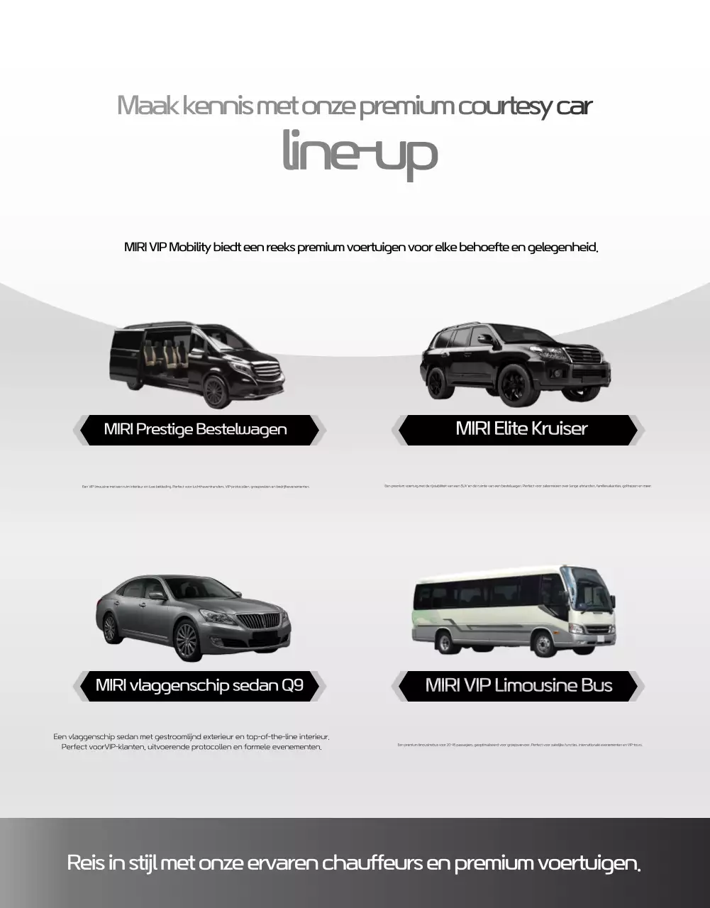 Zwarte luxe mobiliteitsadvertentie