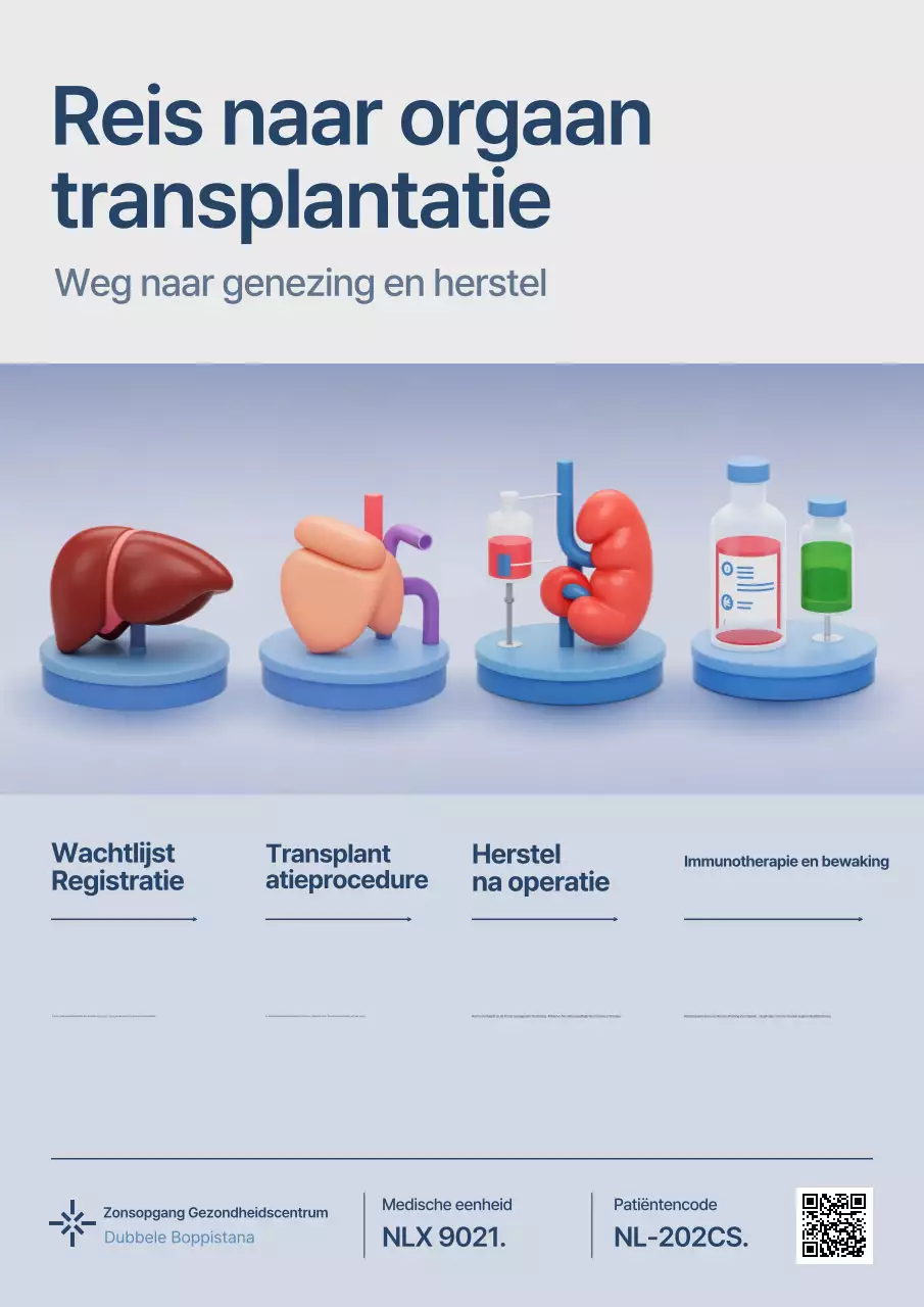 Blauwe moderne gezondheidsgids