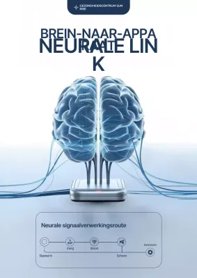 Blauwe moderne neurale technologiegids