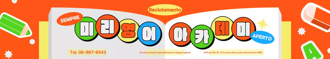 Reclutamento per l'istruzione Orange Pop