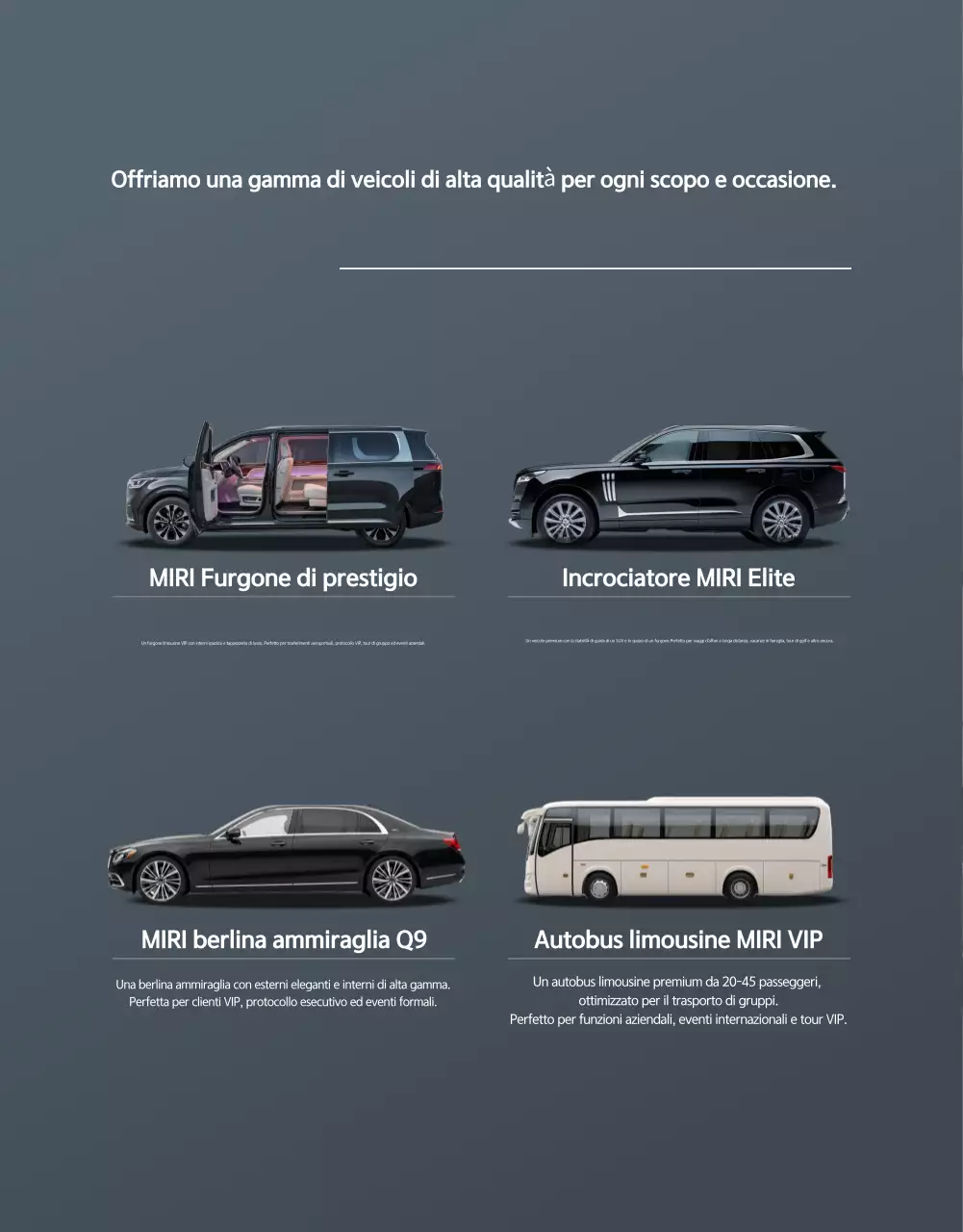 Promozione mobilità di lusso grigia