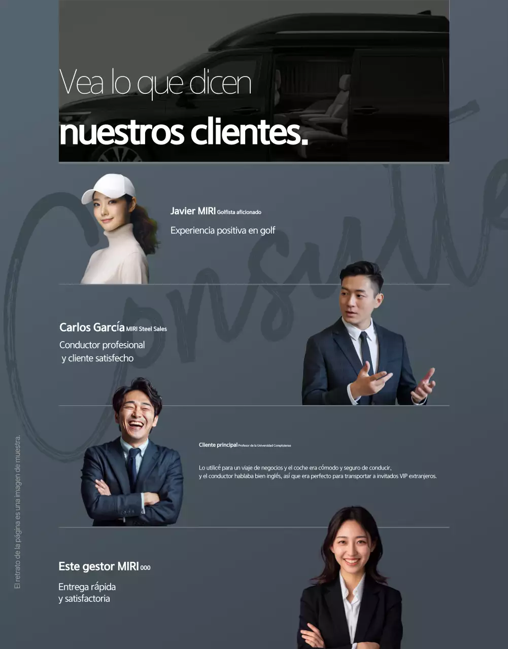 Promoción de movilidad de lujo gris