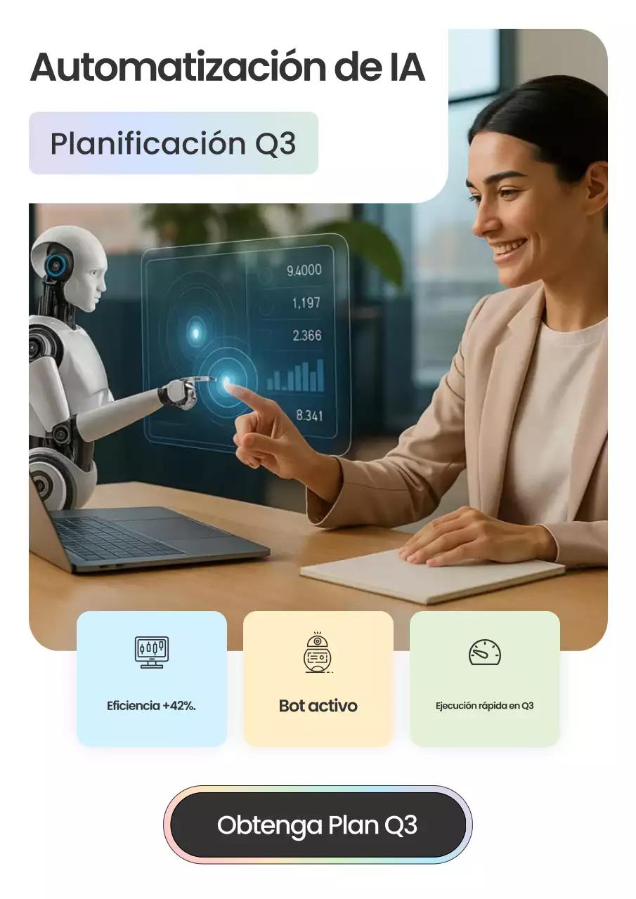 Negocio de IA moderno beige