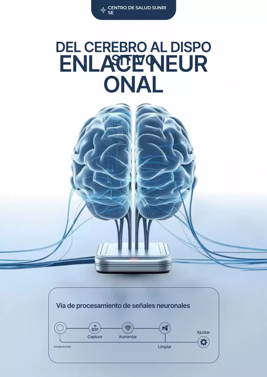 Guía de tecnología neuronal moderna azul