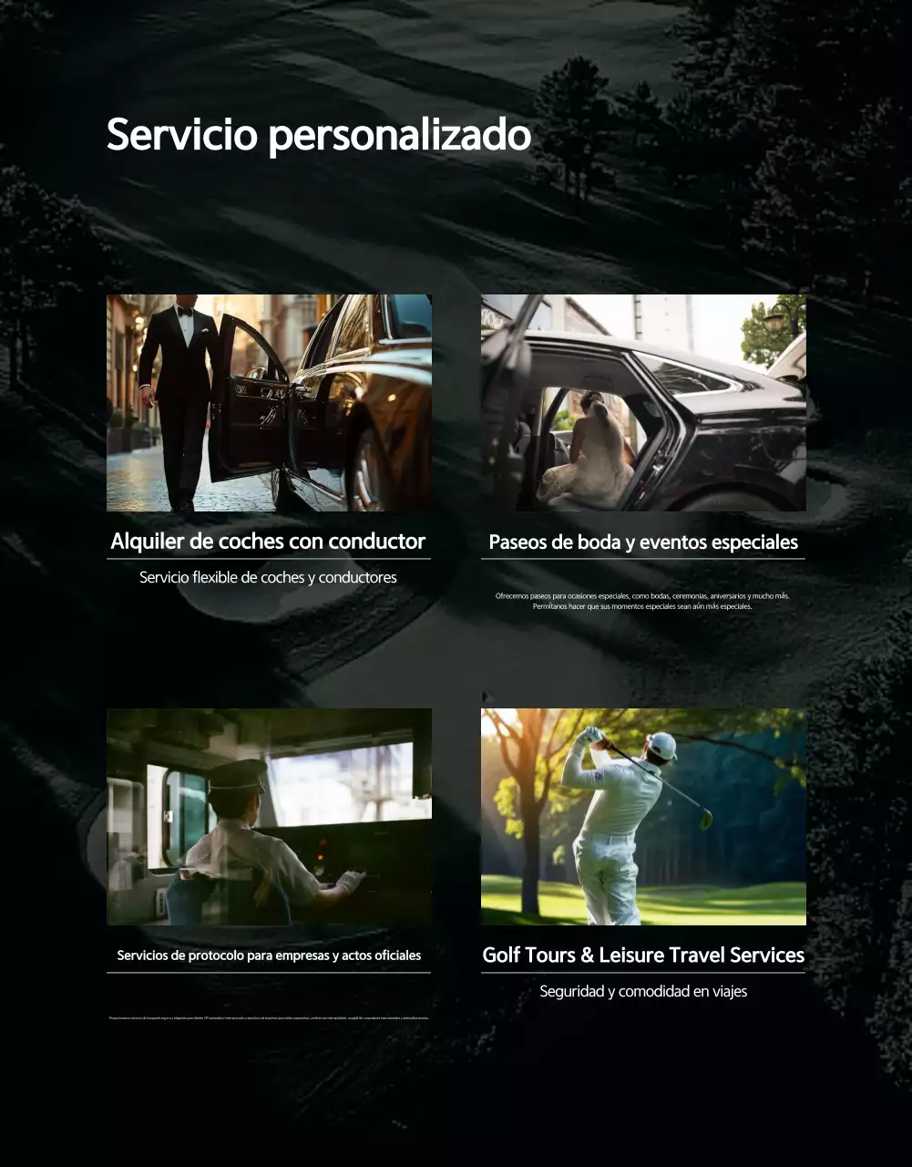 Promoción de movilidad de lujo gris