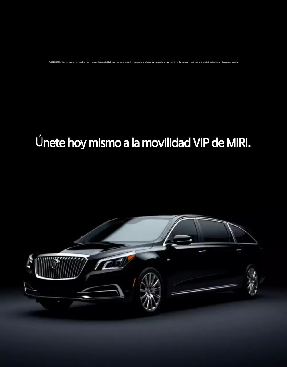 Promoción de movilidad de lujo gris