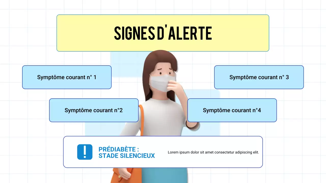 Présentation Blue Modern 3D sur la santé et la prévention des maladies