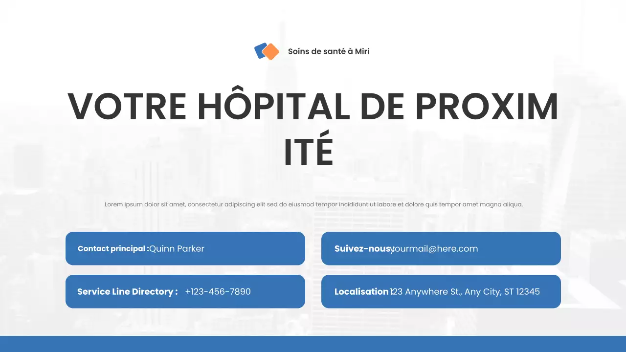 Présentation de Blue Modern Healthcare