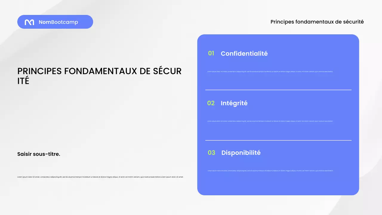 Présentation du guide de sécurité moderne bleu