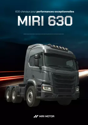 Publicité pour un camion moderne noir