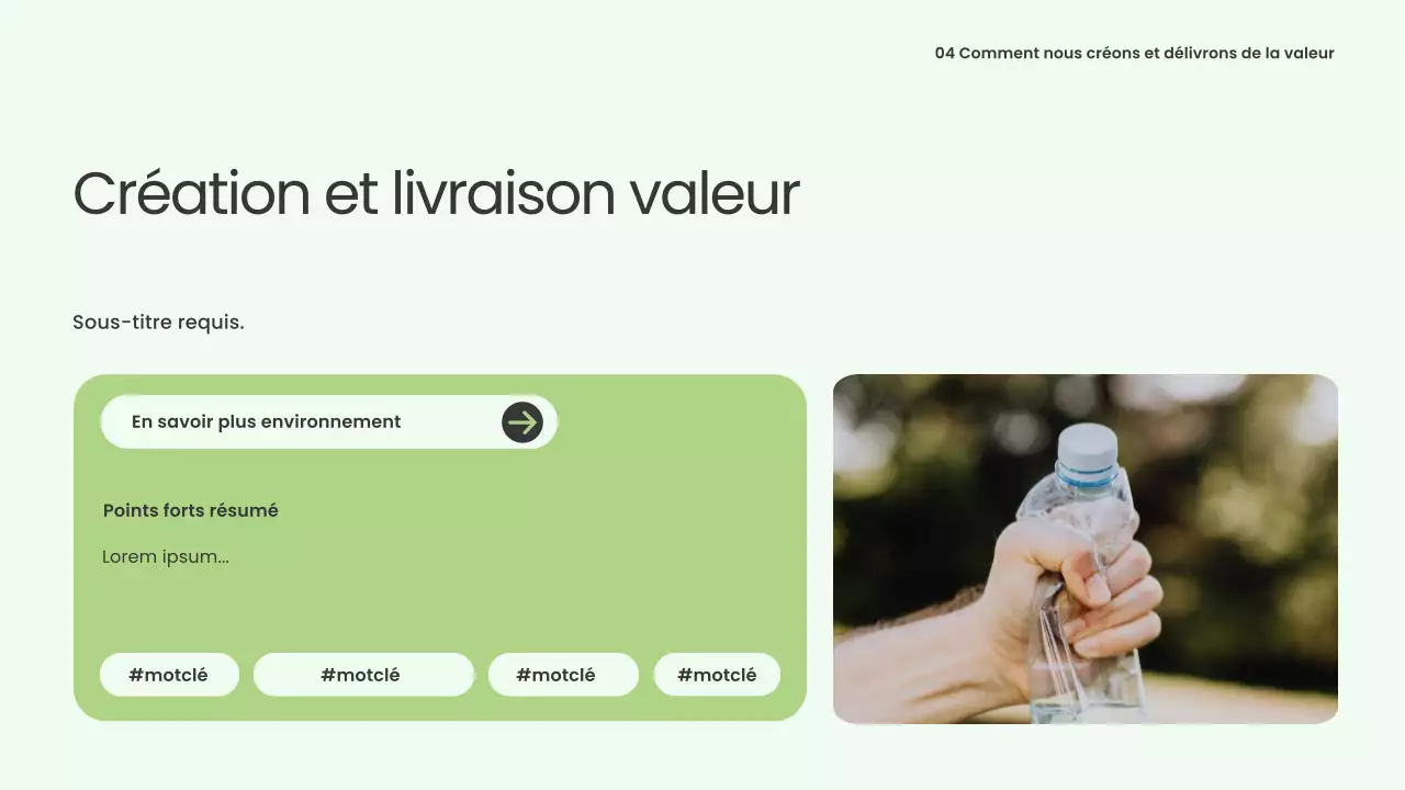 Présentation sur l'énergie verte et moderne