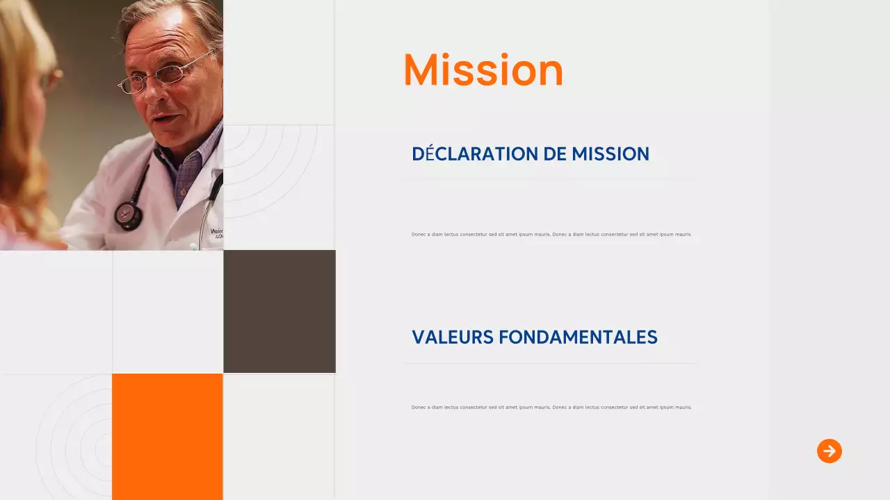 Présentation publicitaire Orange Modern Healthcare