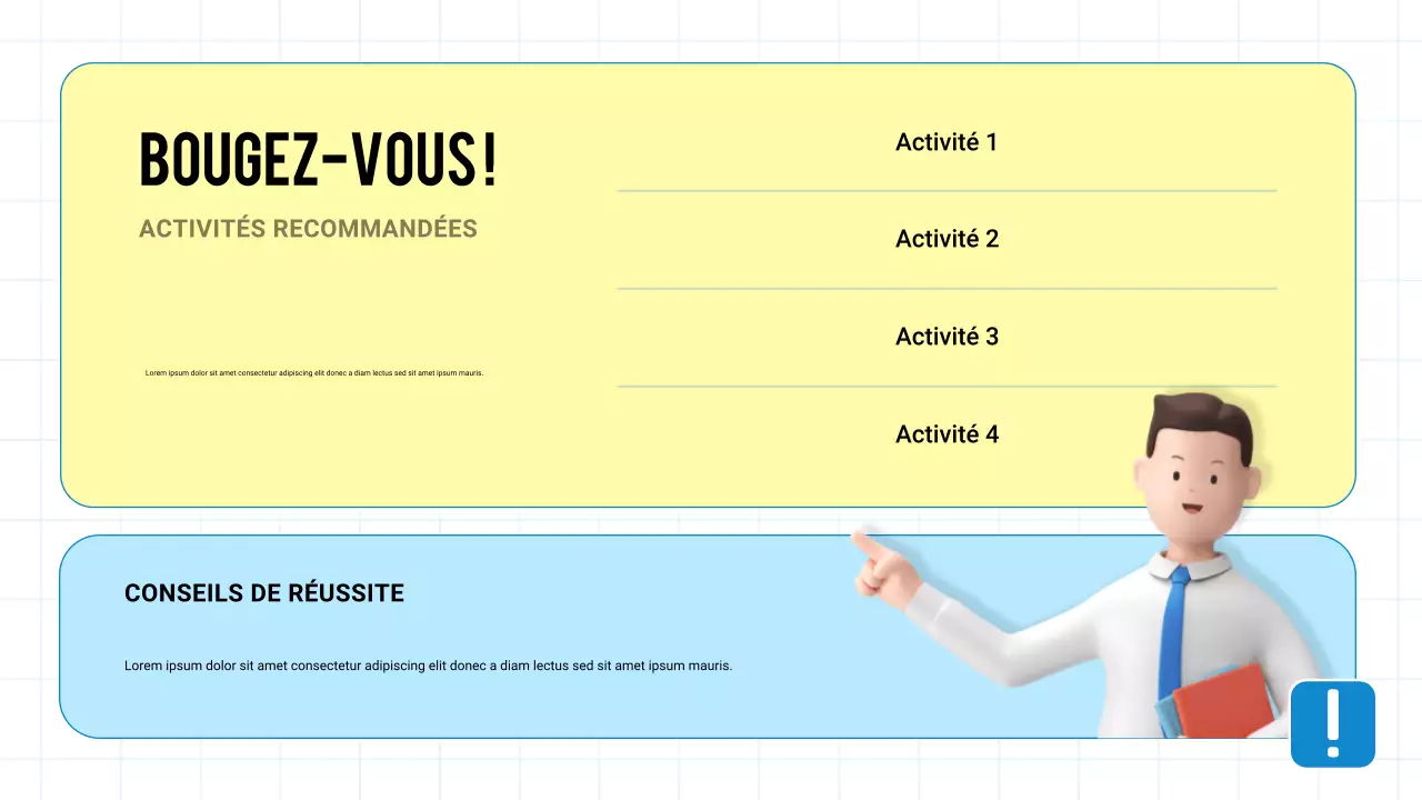 Présentation Blue Modern 3D sur la santé et la prévention des maladies