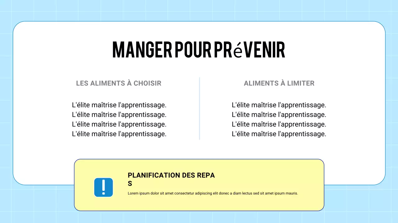 Présentation Blue Modern 3D sur la santé et la prévention des maladies