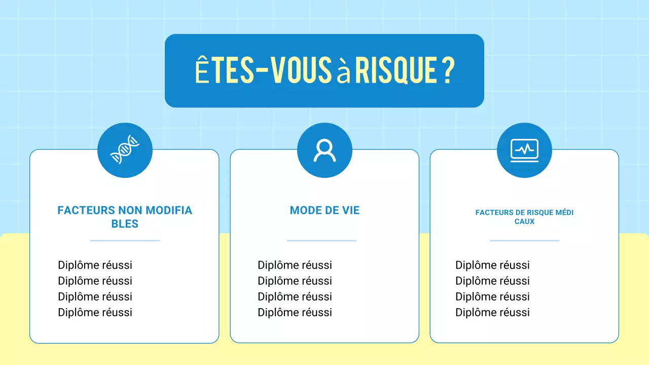 Présentation Blue Modern 3D sur la santé et la prévention des maladies