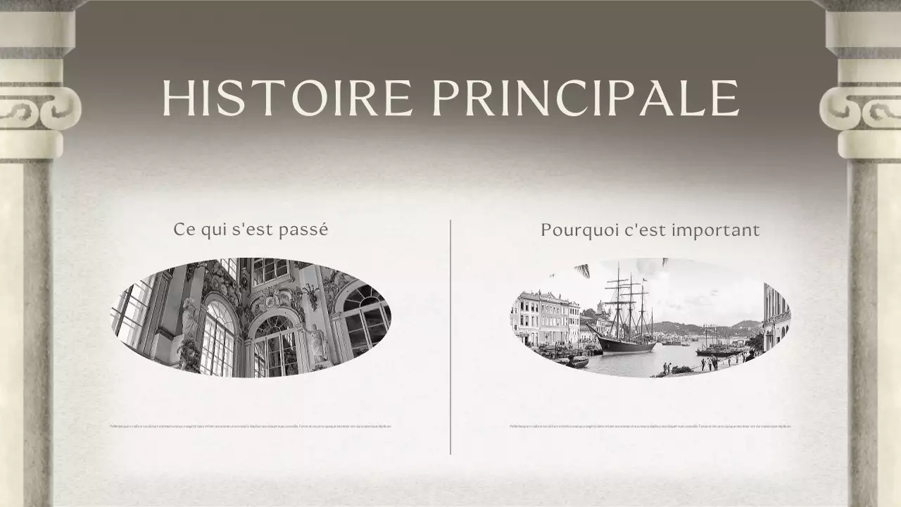 Présentation de la conférence historique classique grise