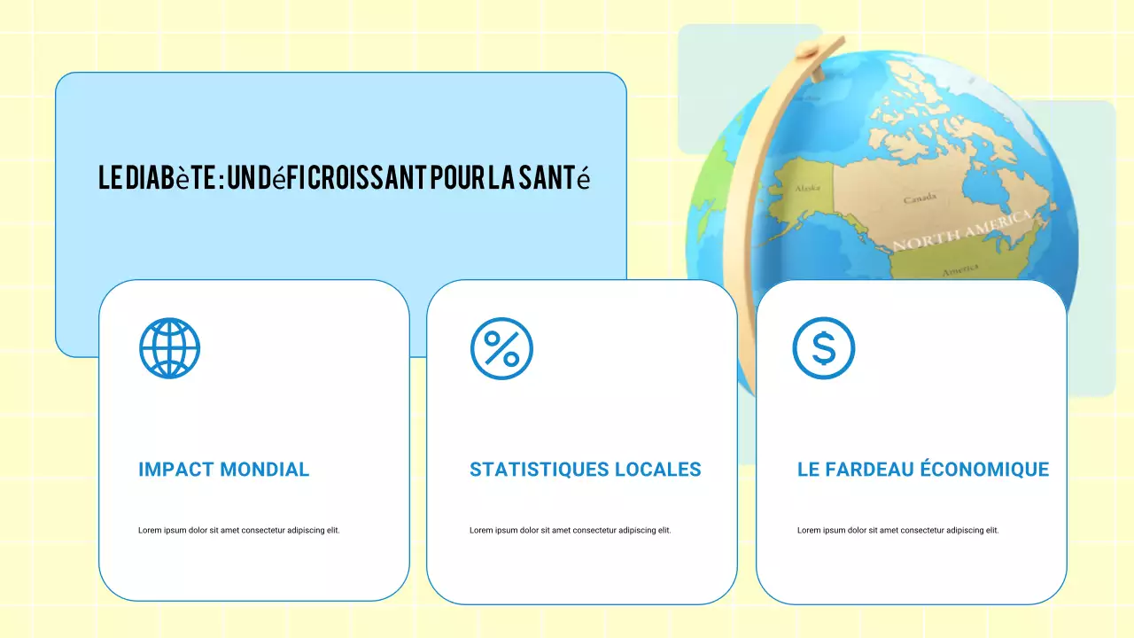 Présentation Blue Modern 3D sur la santé et la prévention des maladies