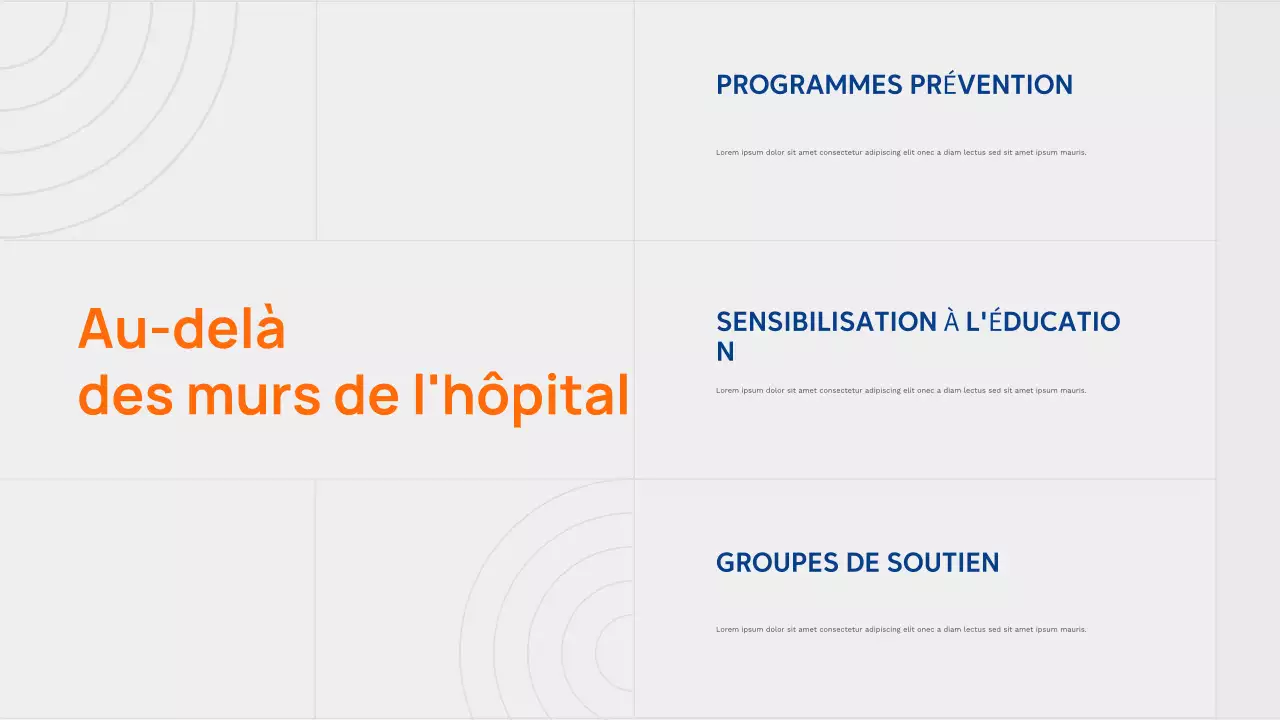 Présentation publicitaire Orange Modern Healthcare