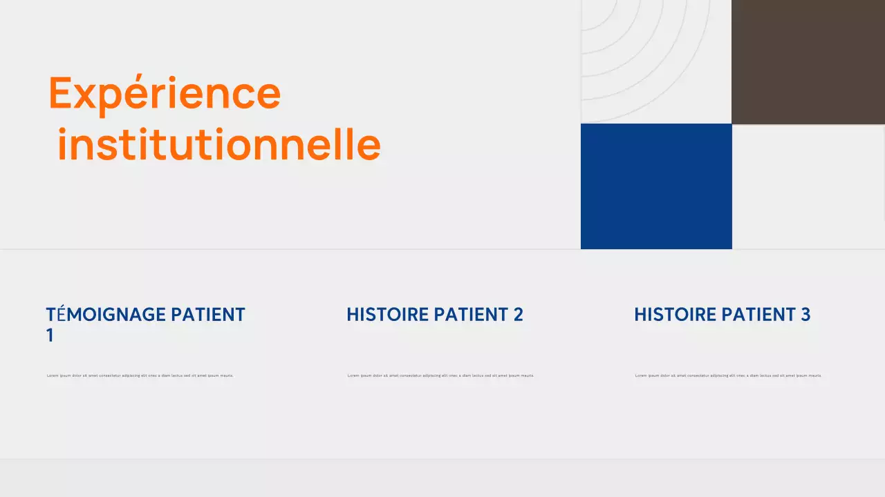 Présentation publicitaire Orange Modern Healthcare