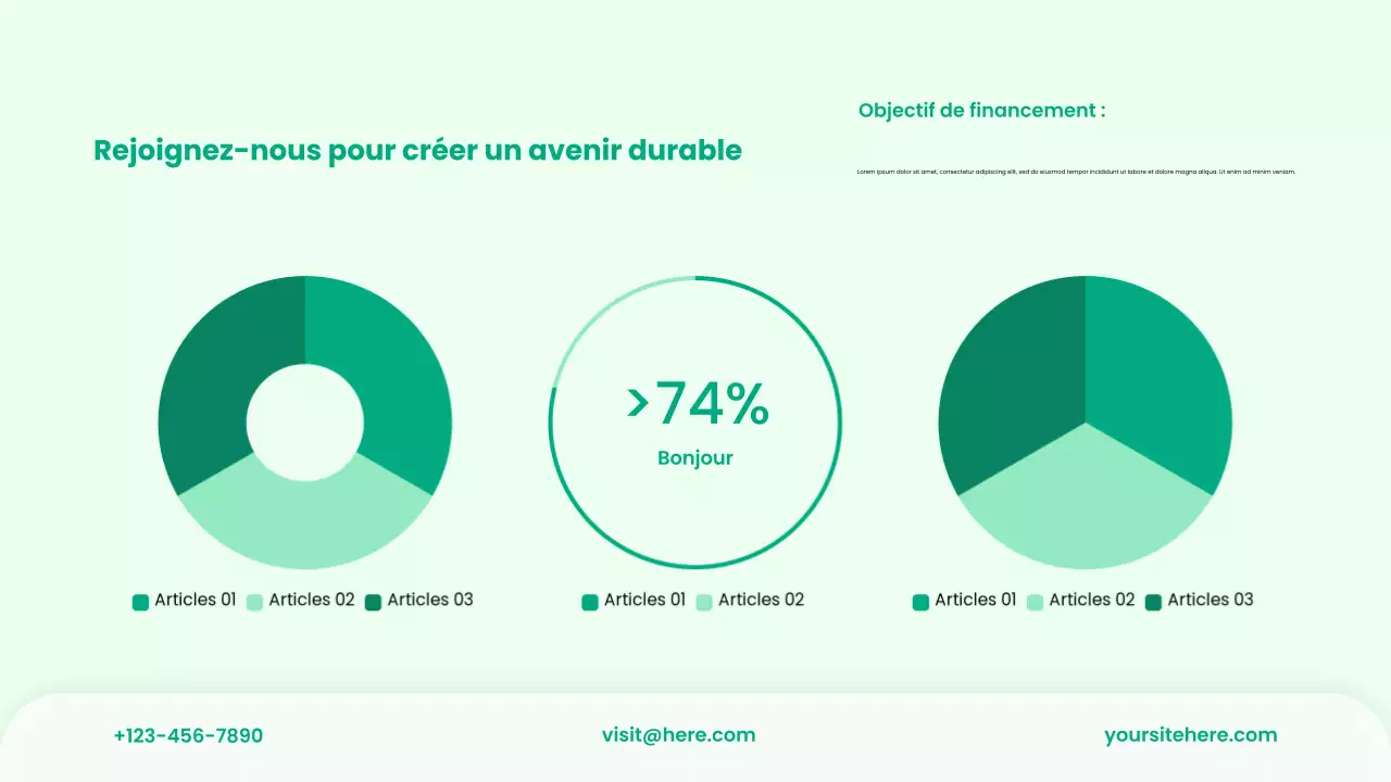 Présentation du pitch deck des startups vertes et modernes
