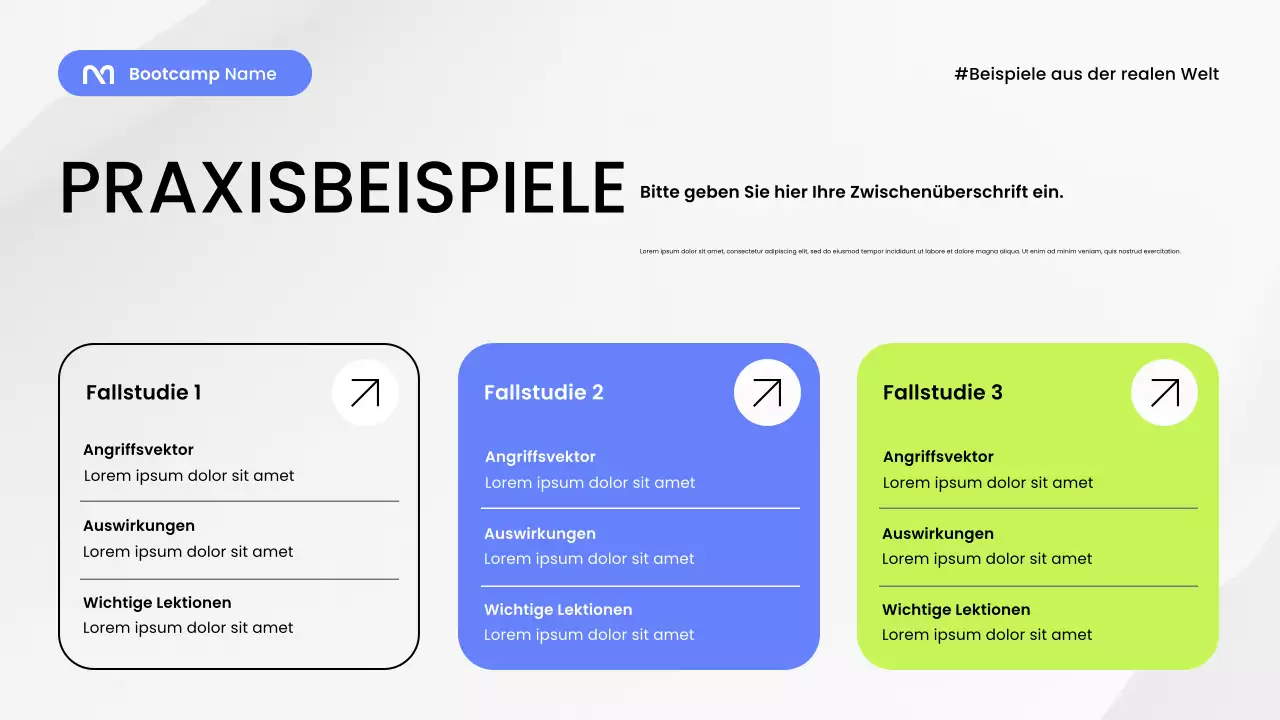 Blauer moderner Sicherheitsleitfaden – Präsentation