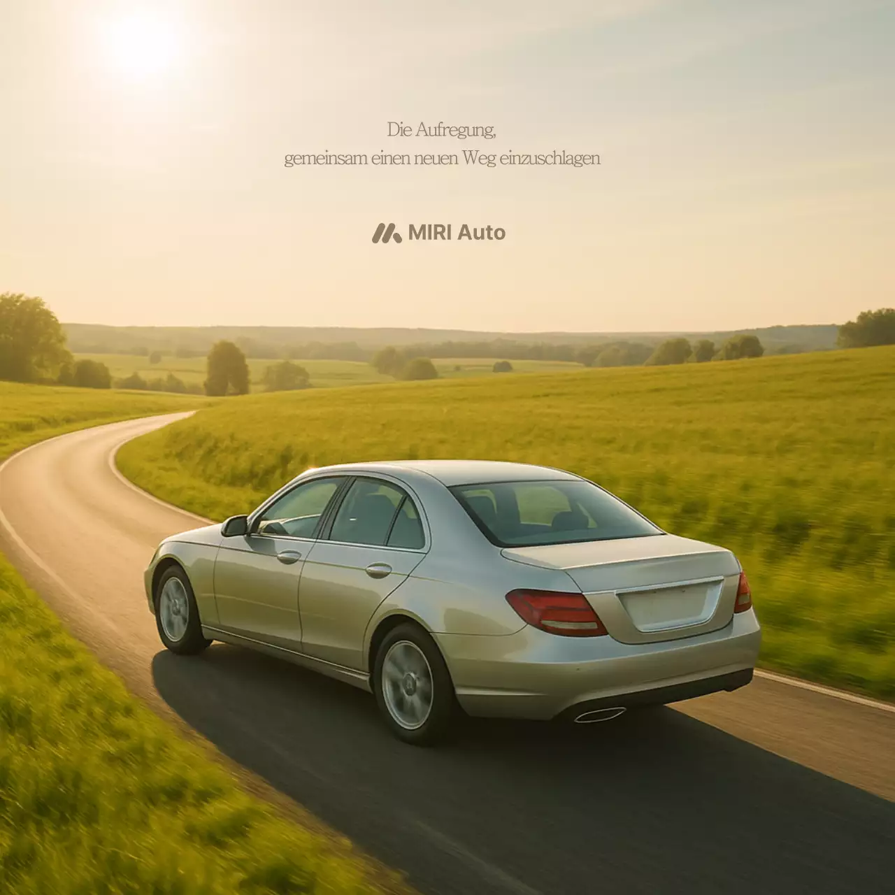 Moderne Autowerbung
