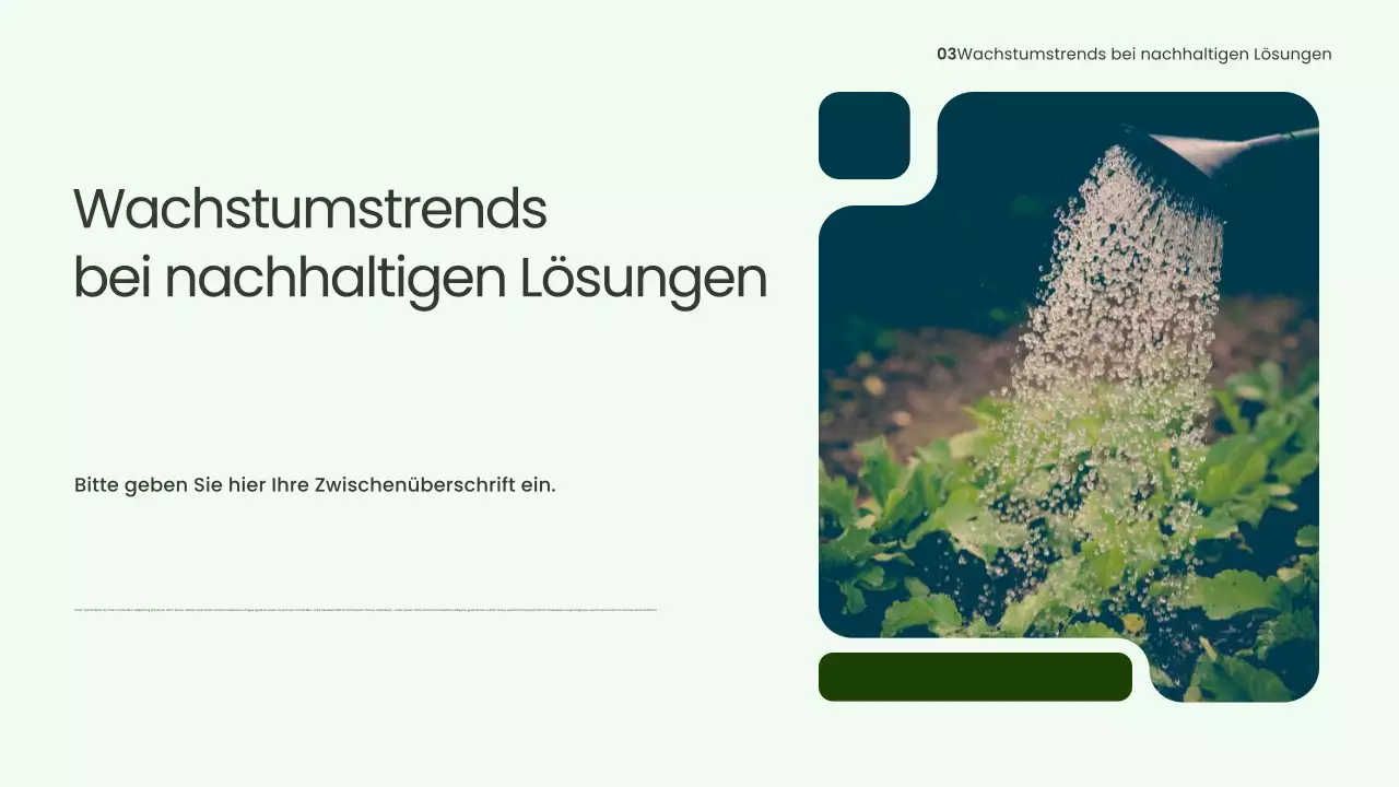 Grüne moderne Energie Präsentation