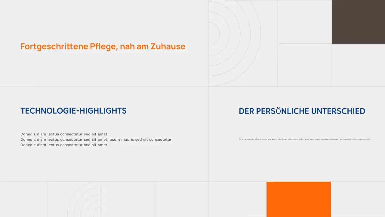 Orange Modern Healthcare-Werbung Präsentation