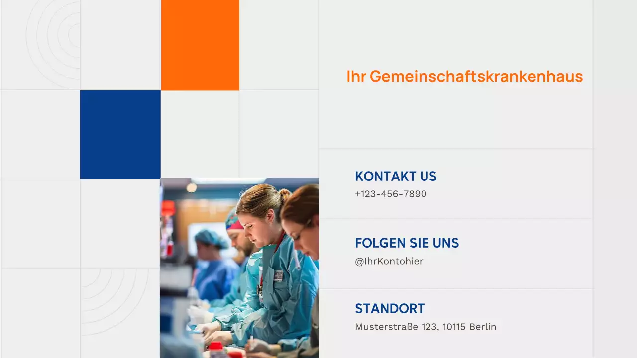 Orange Modern Healthcare-Werbung Präsentation
