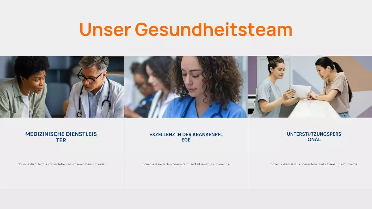 Orange Modern Healthcare-Werbung Präsentation